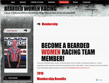 Tablet Screenshot of beardedwomenracing.org